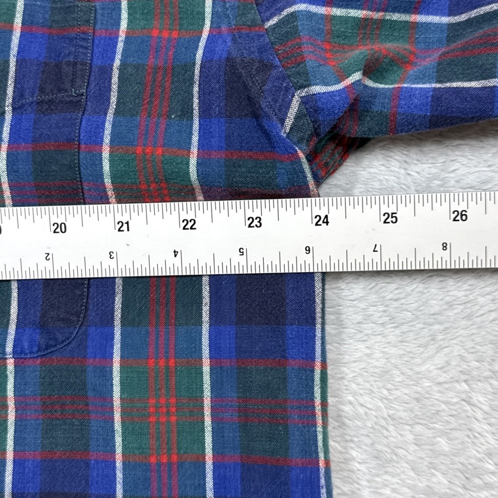 Polo Ralph Lauren Blaire Button Down Shirt Mens L Blue Green Plaid Old Money - Picture 4 of 8